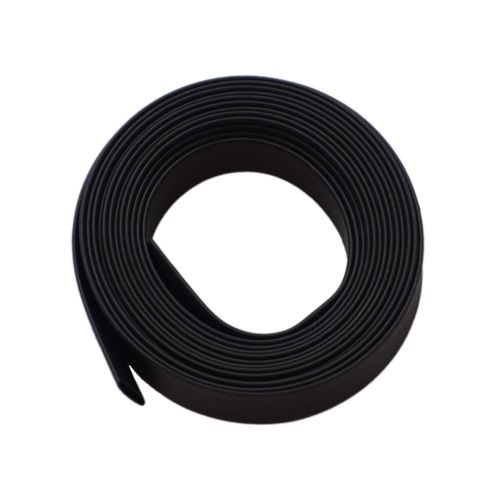 Heat Shrink Tubing 0.3 inch (7 mm), Inner Diameter 0.3 inch (7 mm), Flat Width 0.5 inch (13 mm), Clean Without Printing; Shrink Ratio 2:1 (7 mm to 3.5 mm), Shrink Tube, Insulation Tube, Waterproof, High Flame Retardant, Shrink Tubing (2M, Black, Black)