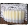 20 CANDY CORN Flavored Lip Balms in Clear Tubes - Handmade - Wholesale