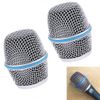 Replacement Microphone Grille Mic Grill Ball Head Mesh Fit For Shure Beta 87A (2PCS)