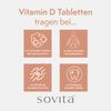 sovita Vitamin D Tablets - Normal Bone Supplement - 180 Tablets