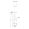 LIXIL INAX Mounting Bolt Kit (2 Pieces) RK-122