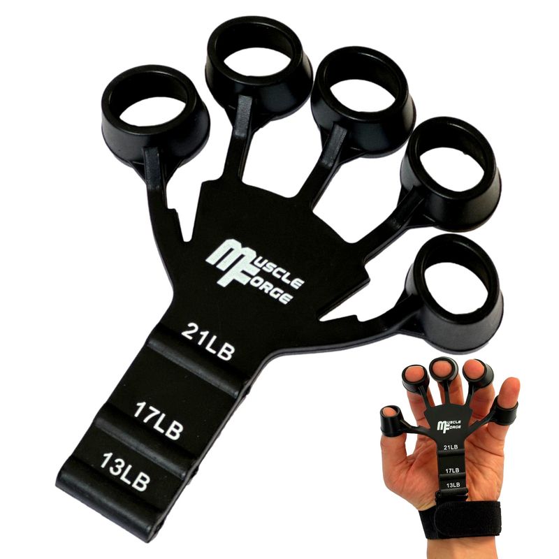 MuscleForge® Finger Trainer, Finger Extensor for Strengthening Grip ...