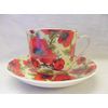 Gift Boxed red Poppy Jumbo Cup and Saucer