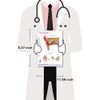 Ear Anatomical Chart Laminated Card for Audiologist and Hearing