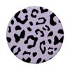 Black Leopard Cheetah Pattern Pastel Purple PopSockets with Interchangeable PopGrip
