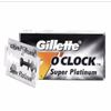 GILLETTE 7 O'CLOCK SUPER PLATINUM COATED DOUBLE EDGE SHAVING BLADES 100 COUNT