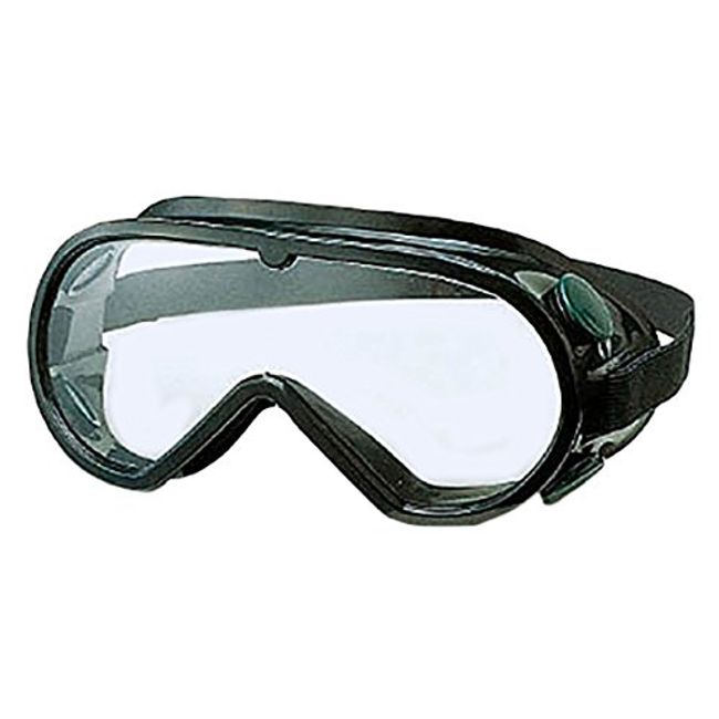 Yamamoto Kogaku YG-506 Protective Goggles with Cover, Ventilation, Can Be Used with Glasses and Masks, Black, Cellulose, Made in Japan, UV Protection