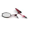 Universal Motorcycle Rearview Mirrors Rear View Mirror 8mm 10mm Red US