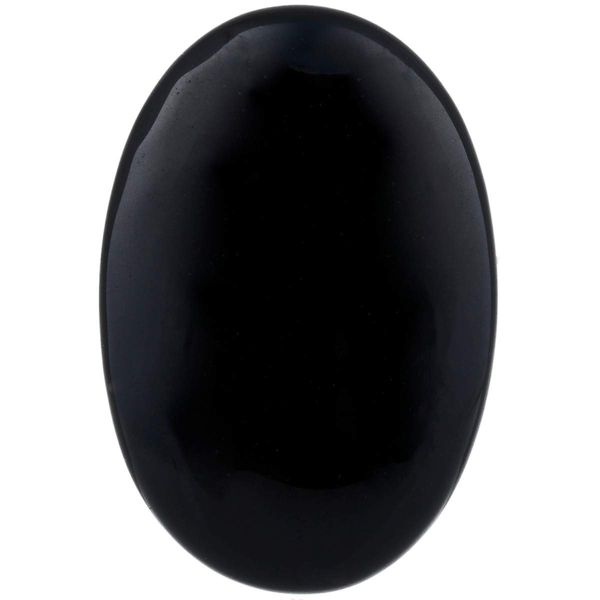 Nupuyai Obsidian Palm Worry Stone for Therapy, Oval Pocket Massage Stone Healing Crystal for Meditation 6cm