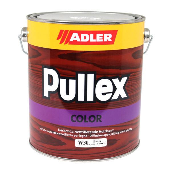 2.5 Liters Adler Pullex Color Wood Stain Base W30 Opaque Solvent Based