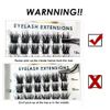 Lanciley Individual Lashes 72 Clusters Lashes C CC D Curl DIY Eyelash Extension Kit at Home for Make-up Beginner False Eyelashes Soft Fluffy Reusable 10/12/14/15/16mm Easy to Use - L01