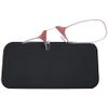ThinOptics Universal Pod Rectangular Reading Glasses, Brown Frames/Black Case, 2 x + 2