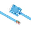 DTech DB9 to RJ45 Ethernet Console Cable Cisco Device Management Serial Adapte (1.8m, Blue)