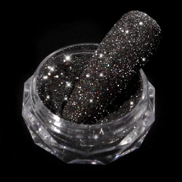 Supporter Self Nail Diamond Glitter Powder Black 2ea_MC