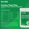 Pet MD - Canine Tabs Plus 365 Count - Advanced Multivitamins for Dogs - Natu...