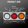 2x LED Combination Trailer Tail Lights Stop/Tail/ Indicator/Reverse Semi Truck