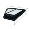 MAHLE LX 3349 - Air Filter Car - Engine