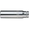 Bahco A6800DM-10 1/4-Inch Bi-Hex Deep Length Socket, Silver, 10 mm
