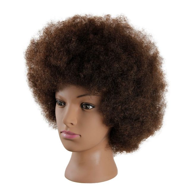 African American Mannequin Head with 100% Human Hair Manikin Head Afro  Kinky