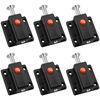 6 PCS Button Spring Loaded Automatic Door Latches