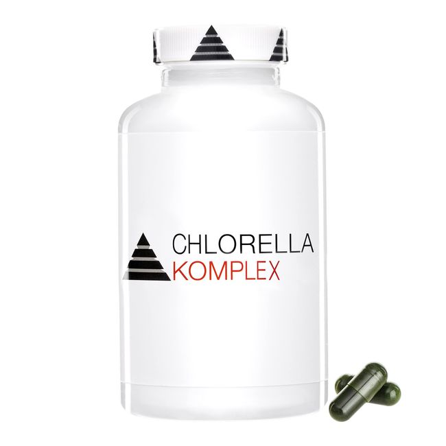 YPSI Chlorella Komplex - Mikro Algen Kapseln mit Folsäure Vegan - 180 Kapseln