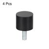 uxcell M8 Thread Rubber Mount Vibration Isolator Studded Cylindrical Shock Absorber 30x25mm 4pcs