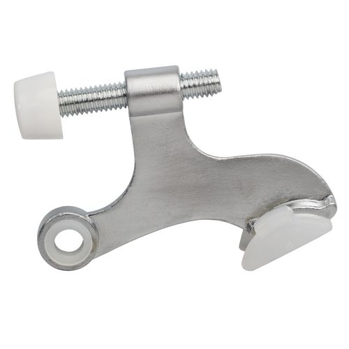 Rok Hardware Heavy Duty Hinge Pin Door Stop, Brushed Chrome