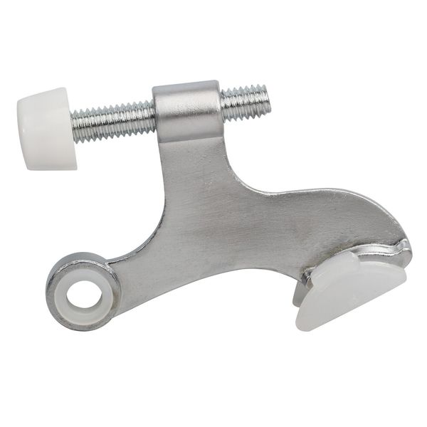 Rok Hardware Heavy Duty Hinge Pin Door Stop, Brushed Chrome