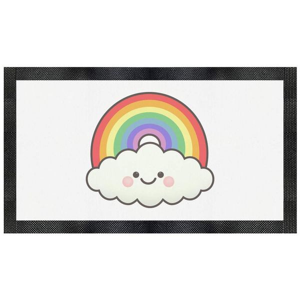 'Happy Rainbow Cloud' Pet Feeding Mat (PM00006420)