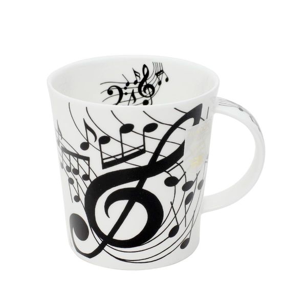 Dunoon Lomond Fine Bone China Mug Design Ebony