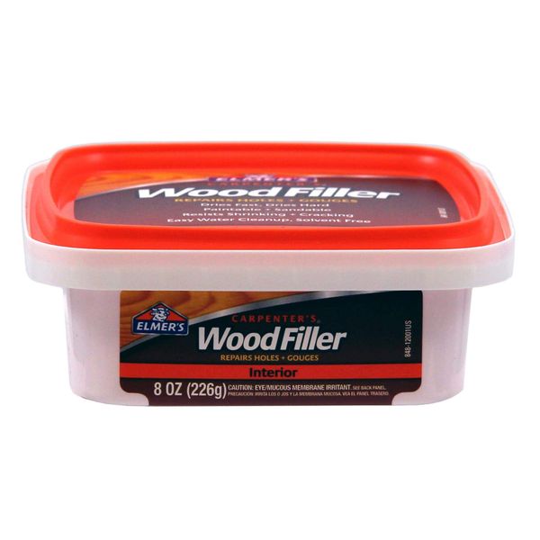 Elmer's Products, 1/2 Pint, E848D12 Carpenter's Wood Filler, 8 Fl Oz, Original Version