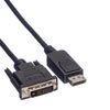 Rotronic Roline 11.04.5619 DVI Cable 1.5 m Black