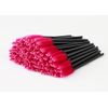 Kittro 100 Pcs Disposable Eyelash Brush, Eyebrow Brush, Screw Brush, Eye Makeup, Cosmetics (Rose Color)