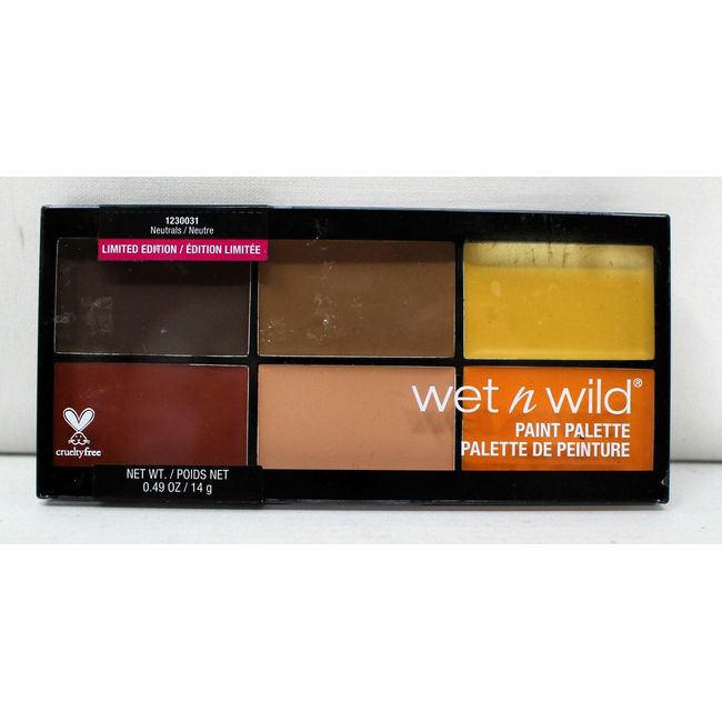 Wet N Wild Paint Palette 1230031 Neutrals Limited Edition .49 Ounces