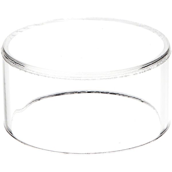 Plymor Clear Acrylic Round Cylinder Display Riser, 1.5" H x 3" D (6 Pack)