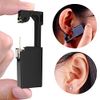 2Pcs Ear Piercing Kit Disposable Sterile Ear Piercing Kit Painless Ear Piercing Gun Tool with CZ Size 5 mm Gold Earring Studs (5mm, Gold)