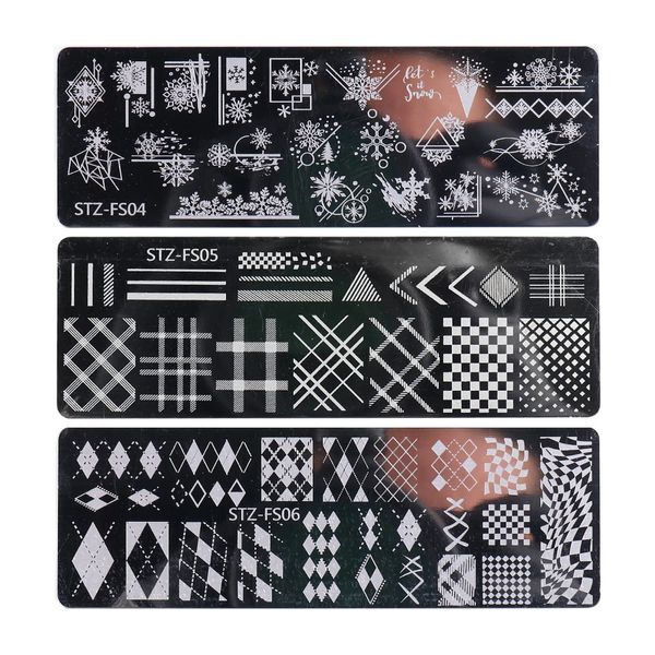 LEEQBCR Nail Art Trilogy, Nail Template, Nail Art and Sealing Machine, Unique Snowflake e vari design a reticolo