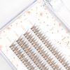 LASHIDOL Partial False Eyelashes, Mazek, Self False Eyelashes, Natural, Popular, DIY False Eyelashes, Easy, 0.4 - 0.5 inches (9 - 12 mm) (Cherry Blossom) (Fishtail Eyelashes, Brown)
