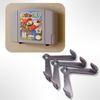 Custom Wall Mount Bracket Holder for N64 Cartridges Nintendo *3-Pack*