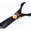 Japanese Mustache Scissors, Beard Trimming Scissors, Extremely Sharp - 4.5" (11.5cm) + Presentation Case, Comb and Tip Protector