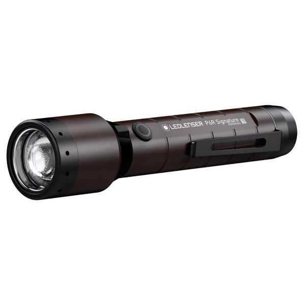 Ledlenser P6R Signature 502189 LED Flashlight, USB Rechargeable, Genuine Japanese Product, espresso Brown, Small