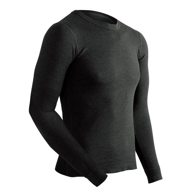 ColdPruf Men's Extreme Performance Dual Layer Long Sleeve Crew Neck Base Layer Top, Black, Large