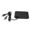 Ciciglow 3 in 1 GC Controller Adapter with Turbo Function, 4 Ports for Switch, Wii U, PC