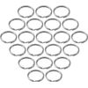 Lucky Line 2" Nickel Plated Steel Split Ring, 50 per Box (77000)