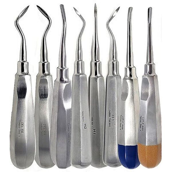8Dental Elevators Tooth Extraction Luxating Root Tip Cryer Implant Dental German