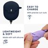 kwmobile Earphone Case for Google Pixel Buds Pro - Locking Silicone Drop Proof Navy Blue
