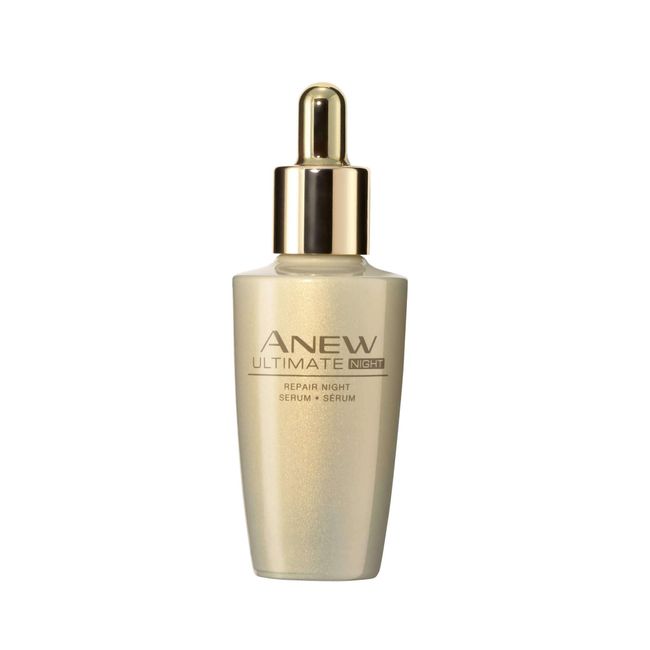 Avon Anew Ultimate Night Repair Serum | Anti-Aging Night Serum With Hyaluronic Acid, Niacinamide, and Peptides