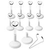 S.fields.inc Doll Stand Set of 10 Action Figures Display Stand (White, 20cm)