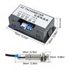 4-Digit Red Led Tachometer, 220V Ac Display Tachometer Motor Speed Meter With Hall Sensor Magnet Sensor