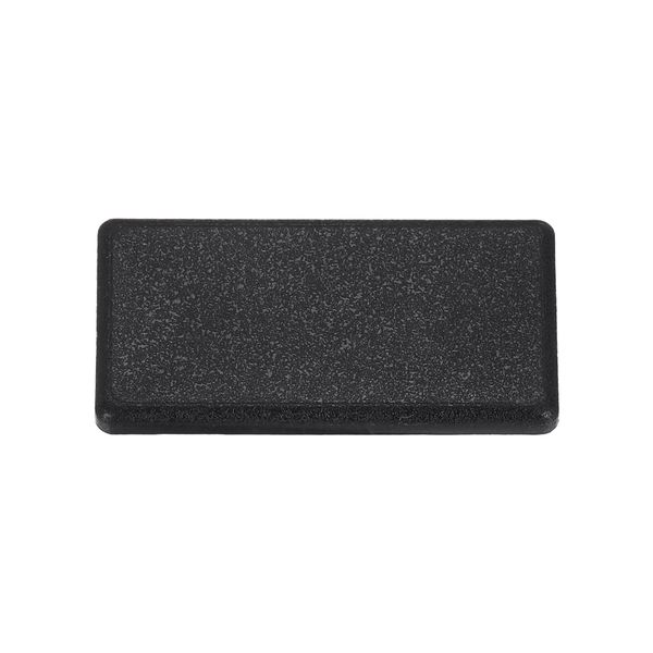 sourcing map Standard Plastic Rectangle Aluminum Extrusion End Cap Black 20x40mm 12pcs
